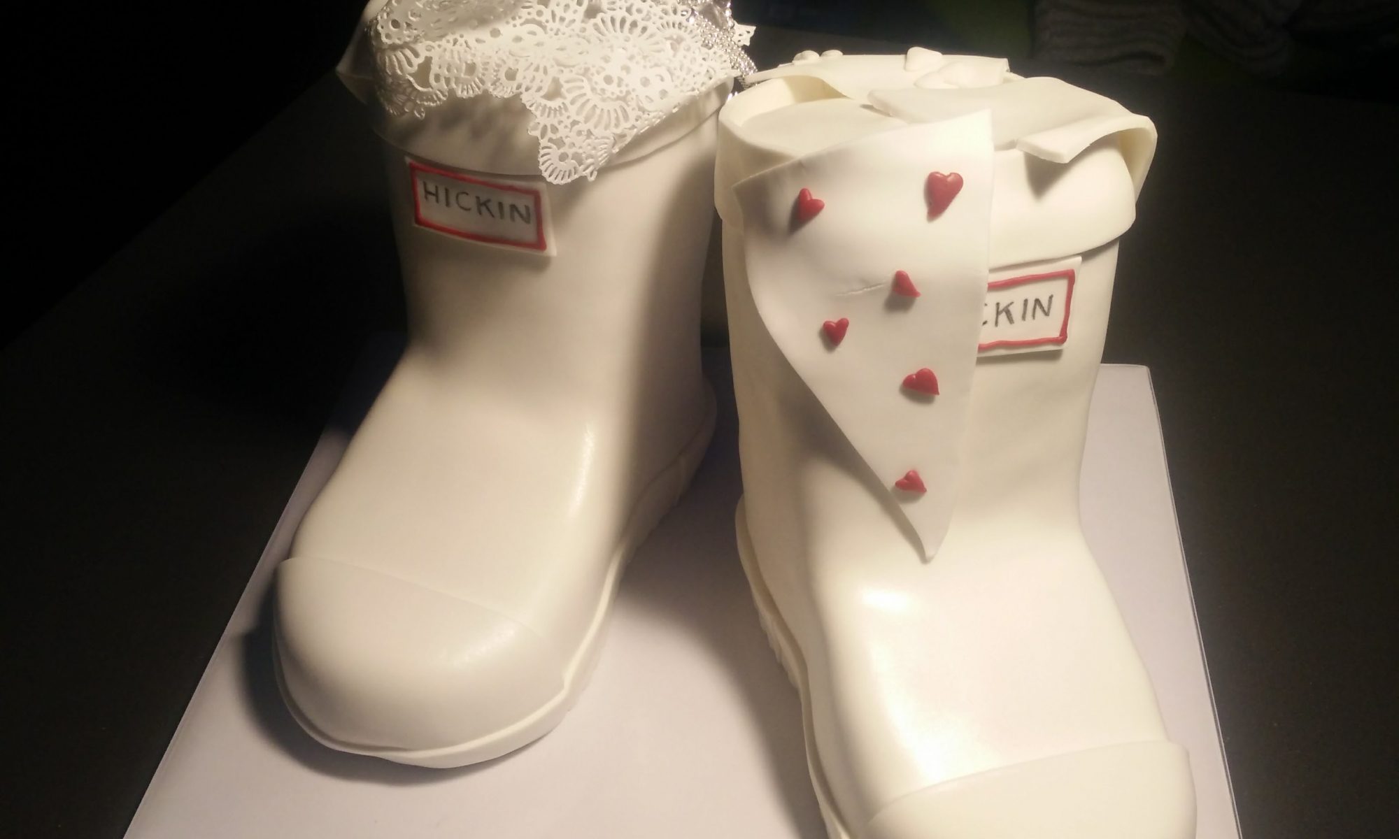 Wellington boots cake