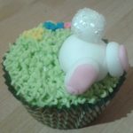 Easter bunny cupcake