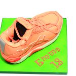 Salmon pink trainer